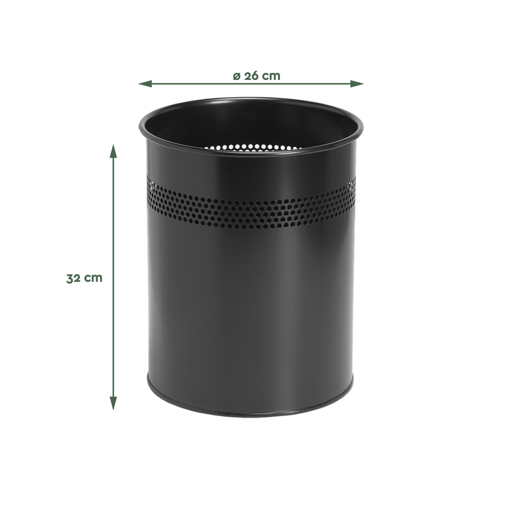 Papierbak Brasq | 15 liter | zwart (8722601) - 1
