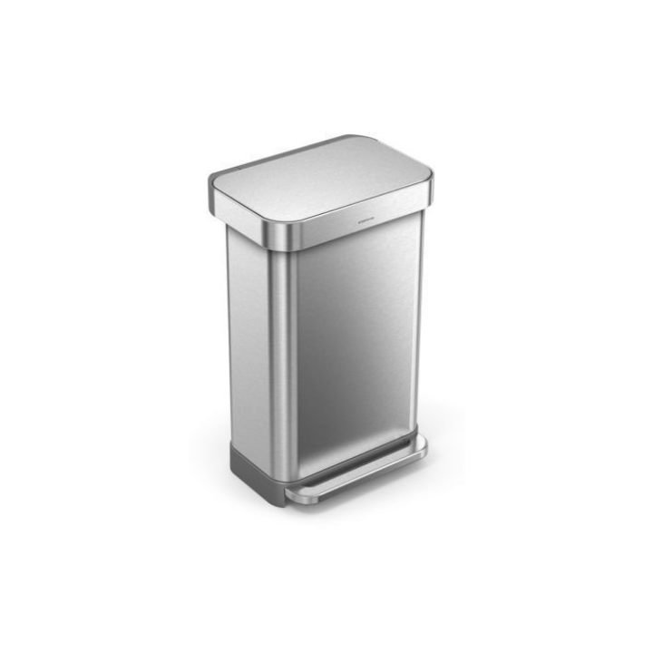 Simplehuman, pedaalemmer, 45 liter, RVS, VB 017815 - 0