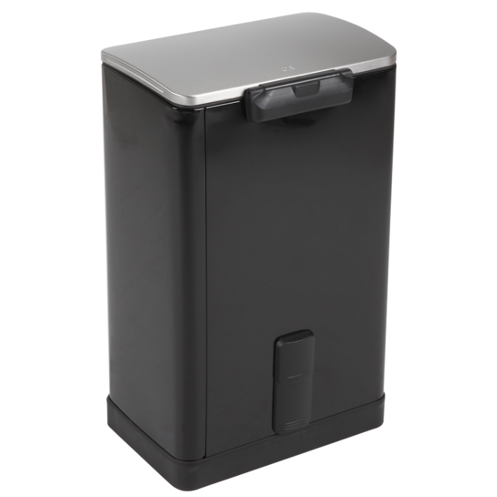 E-Cube EKO, pedaalemmer, 40 liter, zwart/mat RVS, VB 926840 - 2