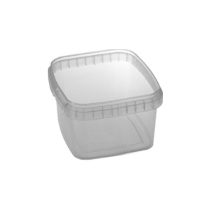 Emmer vierkant, PP, 199x199x110mm, 2.5l, transp (1127 stuks) - 0