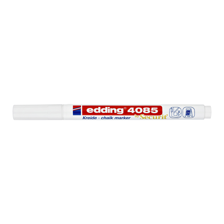 Krijtstift edding 4085 rond 1-2mm wit(4-4085049) - 0
