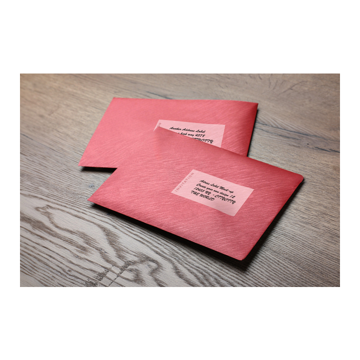 Etiket rillprint 105x57mm mat transparant 250st(83249) - 1