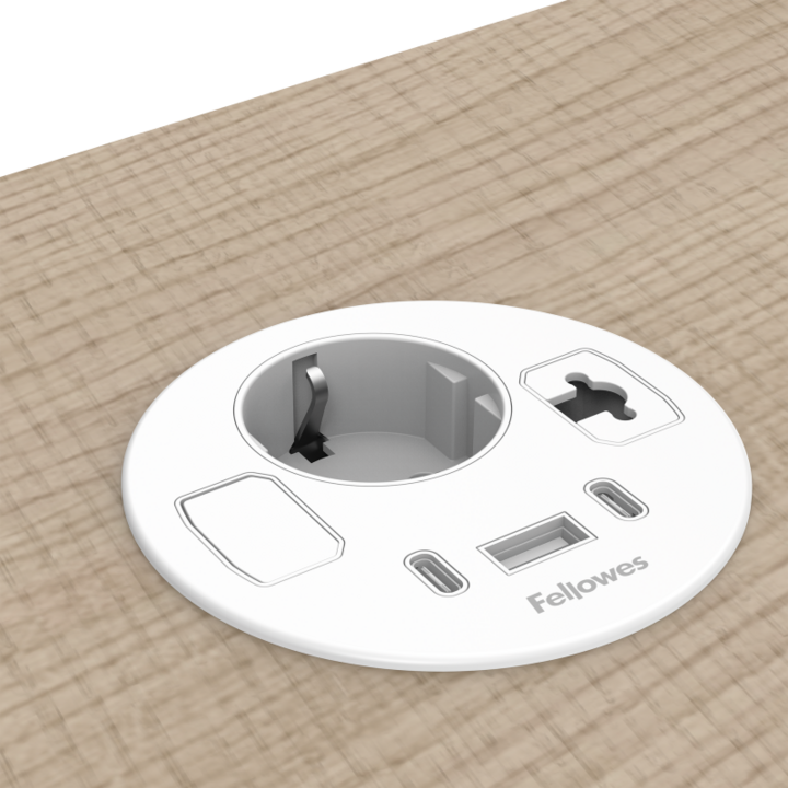 Filex, Power-Spot, 1x USB A, 2x USB C, 1x doorvoer, wit - 2