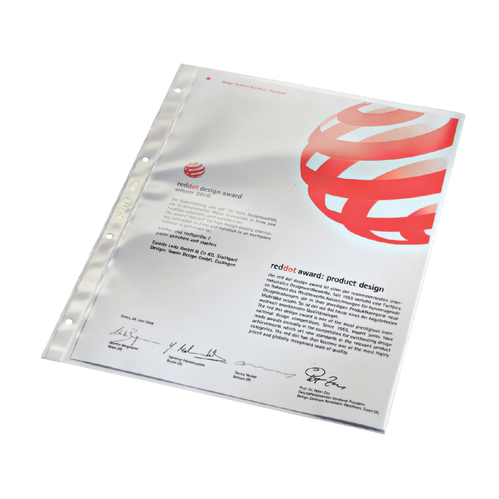Showtas leitz 4734 a4 4r pvc 0.08mm glad - 0