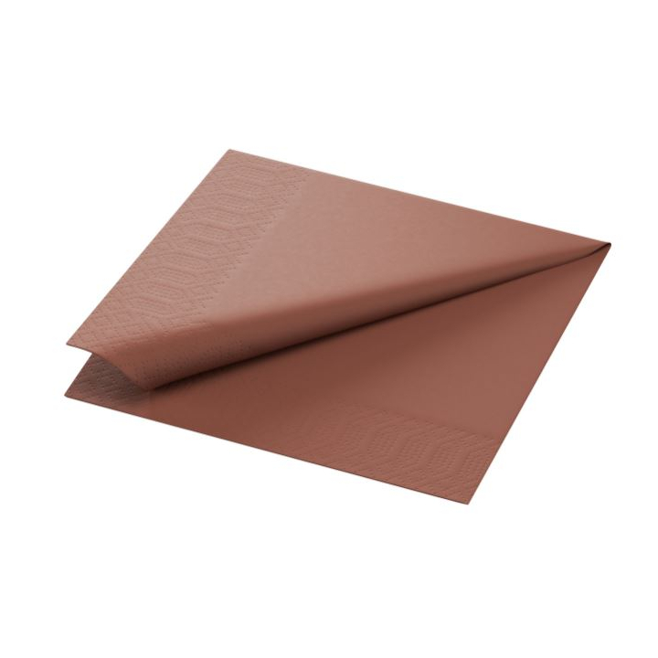 Duni Tissue, servet, 33x33 cm, 2-laags, Chestnut, 174088 (2000 stuks) - 0