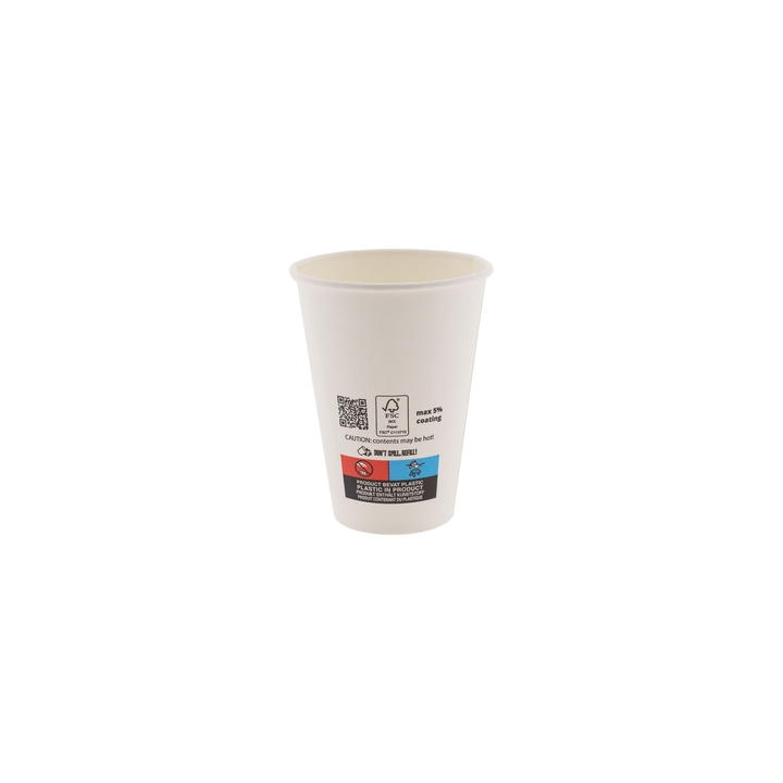 Koffiebekers | 5% | 180ml | karton | 100 stuks | wit (78806) - 1