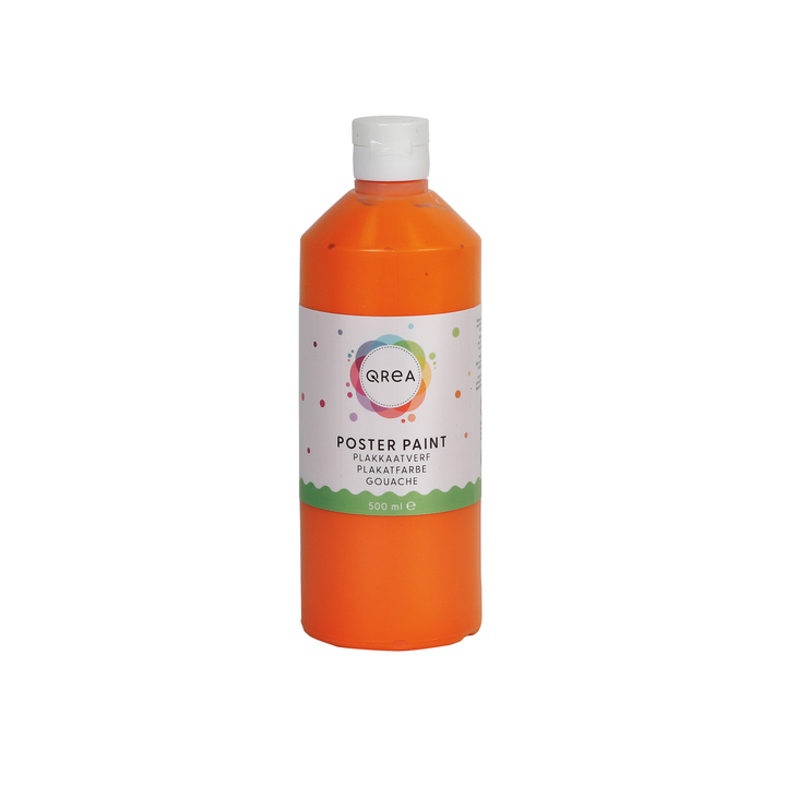 Plakkaatverf qrea oranje 500ml(47534) - 0