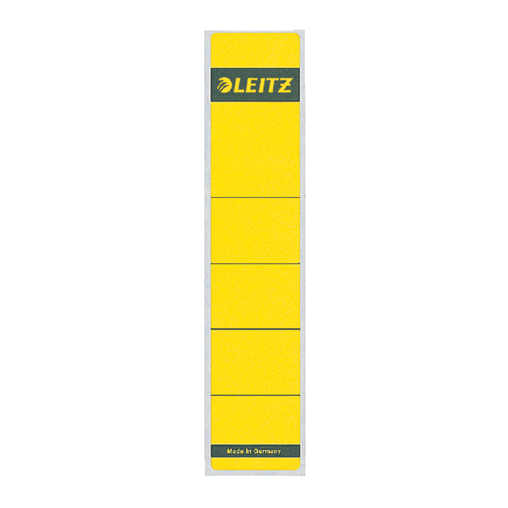 Rugetiket leitz 1643 38x190mm geel - 0