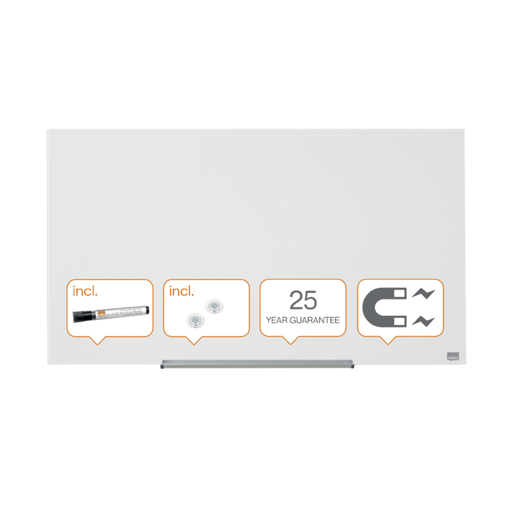 Glasbord nobo 993x559mm wit(1905176) - 1