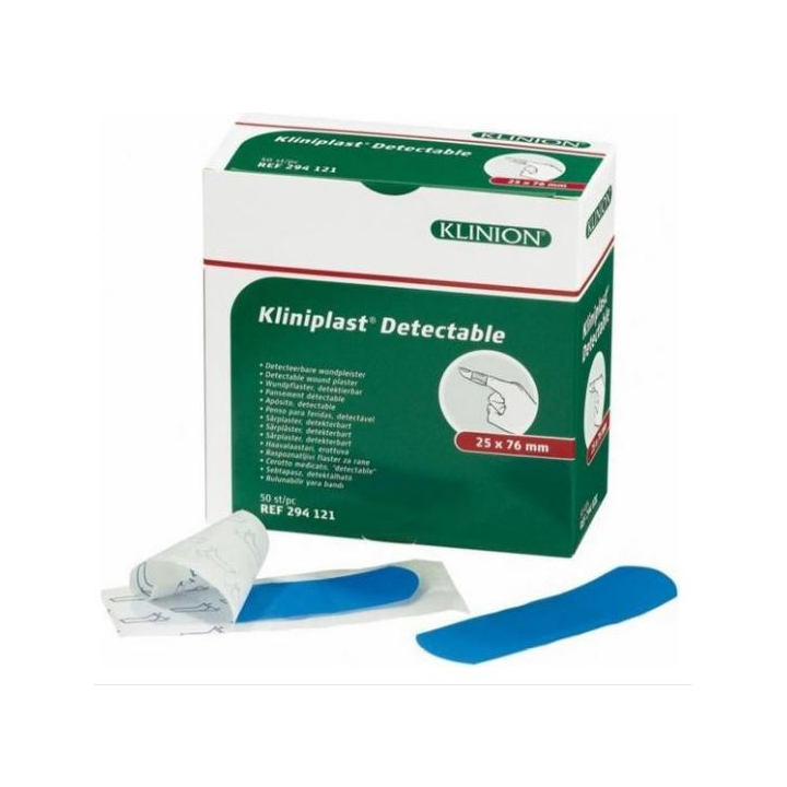 Kliniplast, detecteerbare pleister, 25x76 mm (50 stuks) - 0