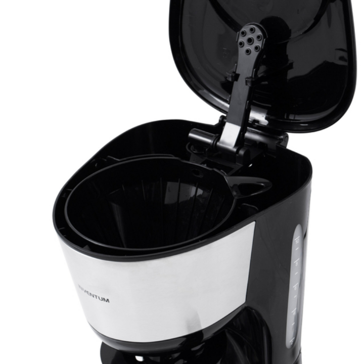 Inventum, koffiezetapparaat, 1.25 liter, zwart met RVS, KZ612 (1 stuk) - 1