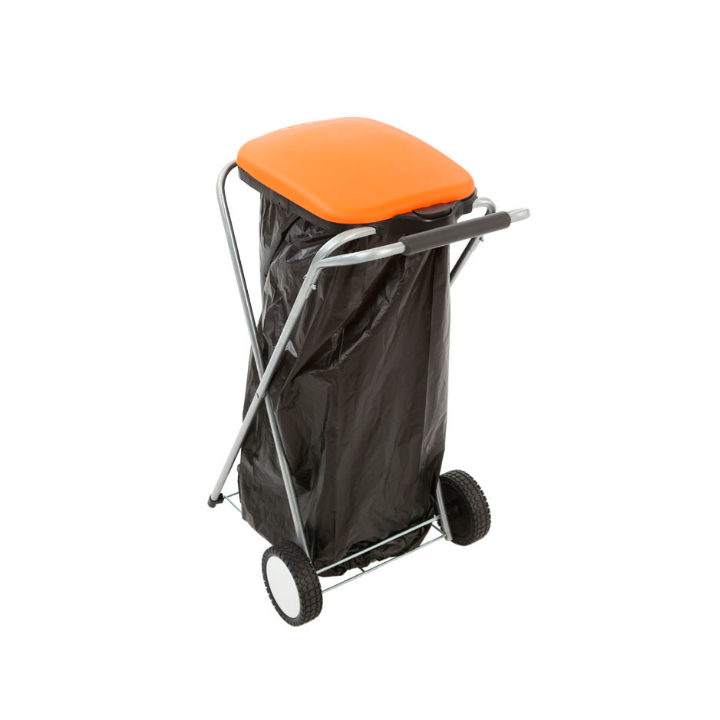Move & Up, afvalzakhouder, 120 liter, oranje, VB 717316 - 2