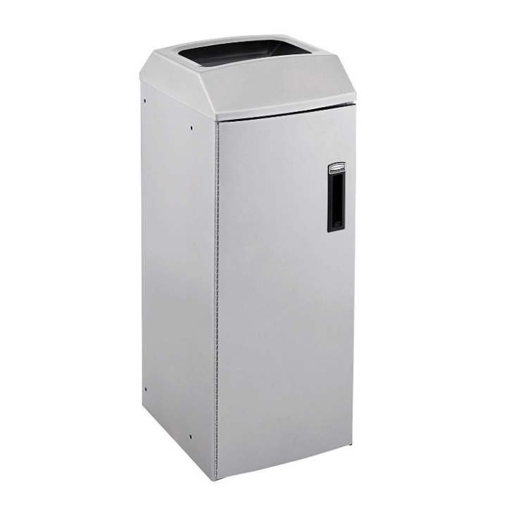Rubbermaid, recycle station-1, 80 liter, mat RVS, VB 205985 - 0