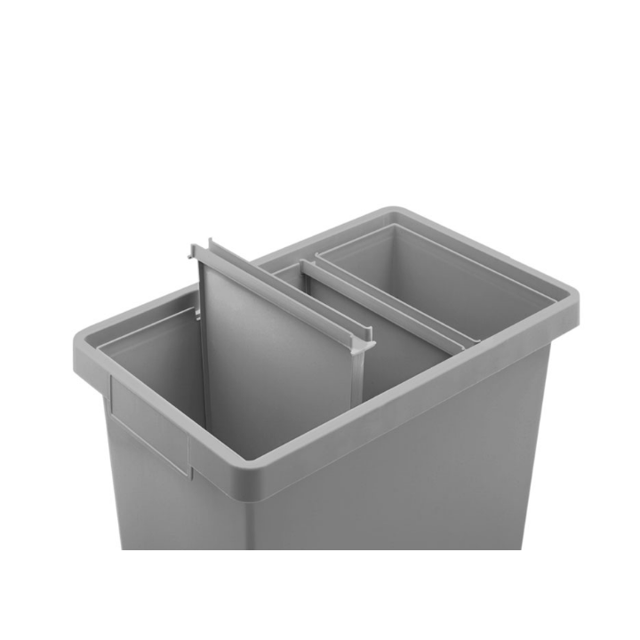 Polymax, afvalscheidingsbak, 40 liter, grijs, VB 188147 - 2