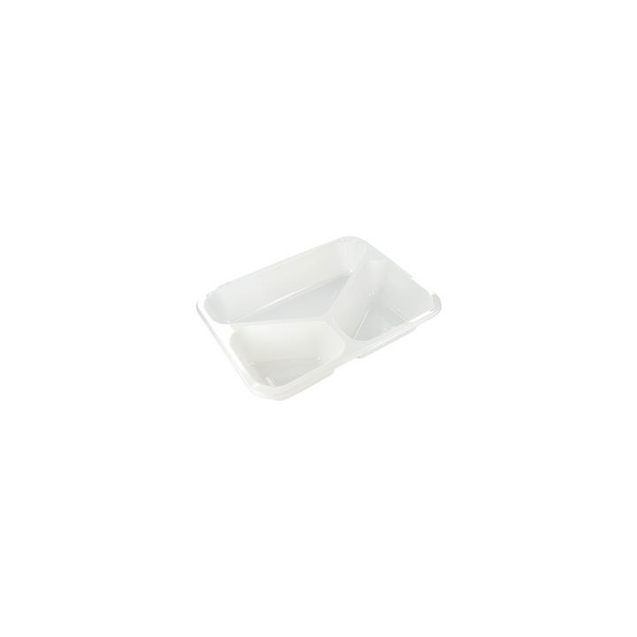 C-Pet Schaal Wit 226x176x43mm 3-Vaks Ds/300 - 0