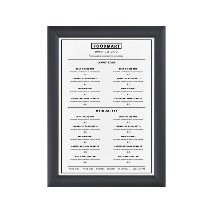 Kliklijst europel a4 25mm grafietgrijs(355089) - 1