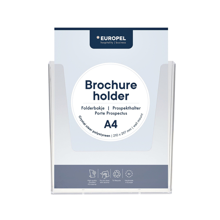 Folderhouder opus 2 wand a4 transparant(350077) - 0