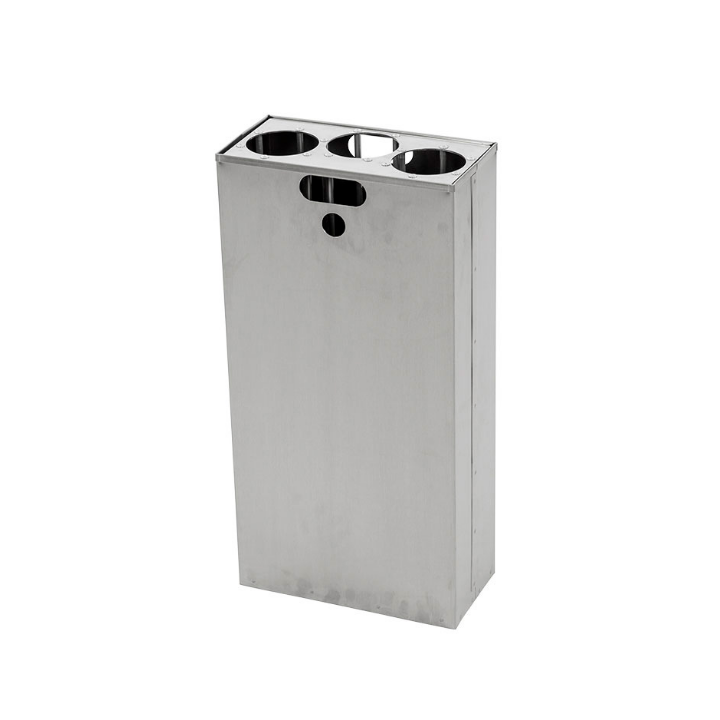 Carro, halve binnenbak met bekerinzet voor 55 liter afvalbak, aluminium, VB 719785 - 0