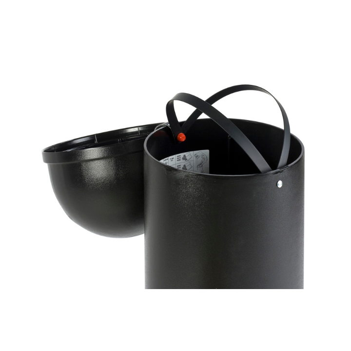 Rubbermaid Marshal, afvalbak, 57 liter, zwart, VB 008160 - 1