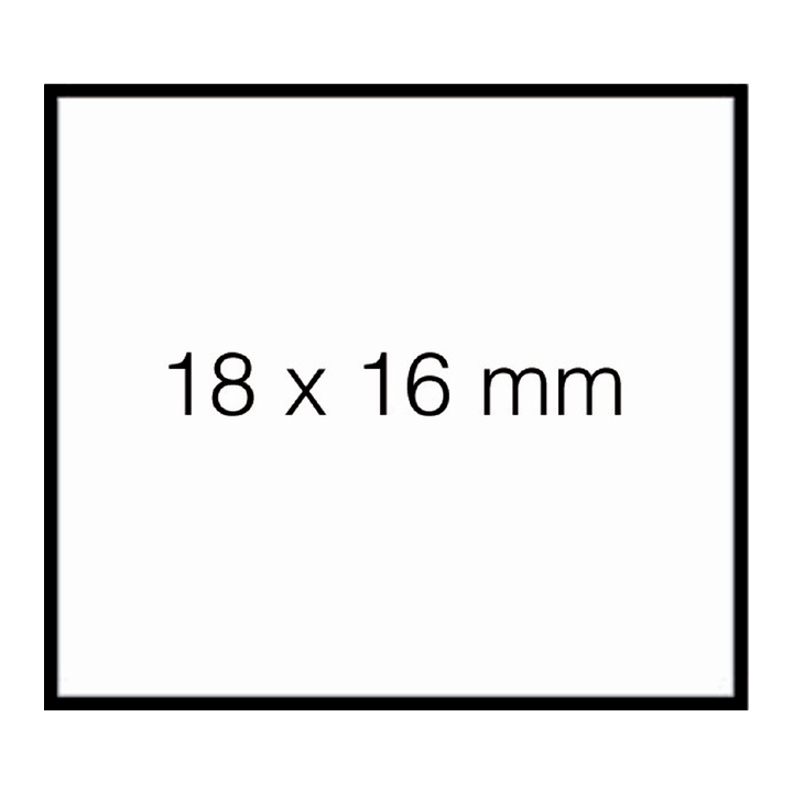 Prijsetiket duo 16 afneembaar tbv pb216 16x18mm - 0