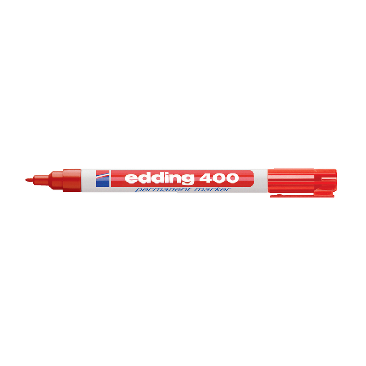 Viltstift edding 400 perm rond 1mm rood - 0