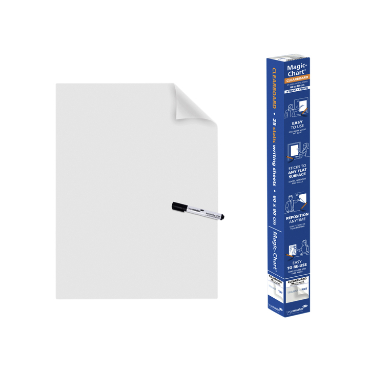 Magic-chart legamaster whiteboard 60x80cm transparant(7-1593 - 0