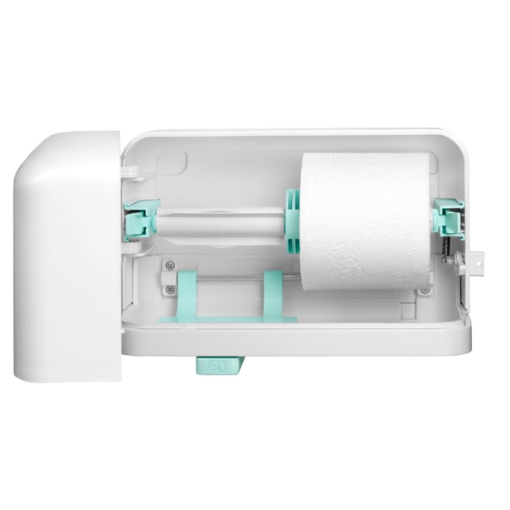 Satino by WEPA | Traditioneel Toiletpapier Dispenser | Horizontaal | MT1 | Wit | 331084 - OP=OP AANBIEDING - 1