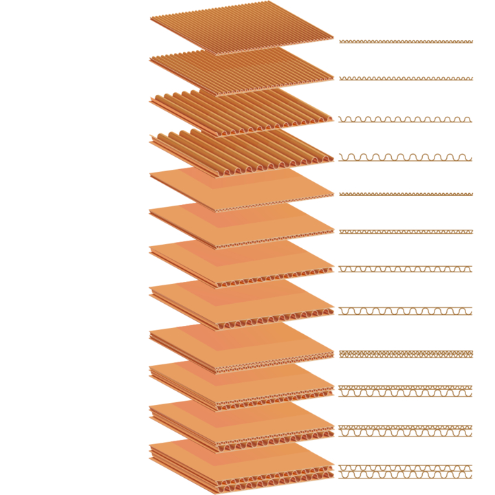 Kartonnen dozen, 380x220x120mm, B-golf - 1