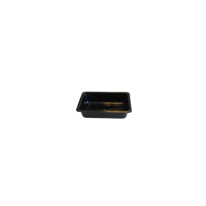 Bak rechthoek, PP, 192x129x72mm, 1200ml, zwart (1944 stuks) - 0