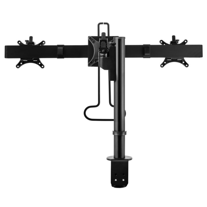Galaxy Dubbel Monitorarm met Crossbar, zwart - 1