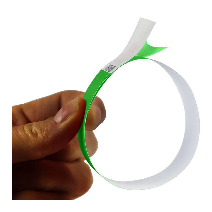 Polsband, Tyvek, groen, 390001 (100 stuks) - 1