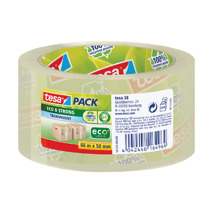 Verpakkingstape tesa 58153 50mmx66m eco tr(58153-00000-00) - 0