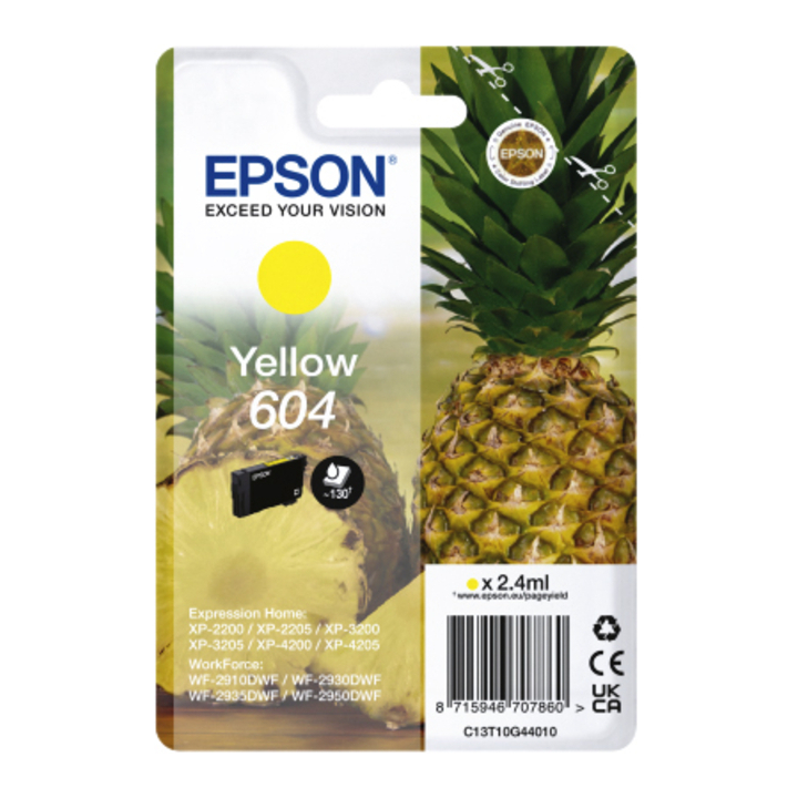 Inktcartridge epson 604 t10g44 geel(c13t10g44010) - 0