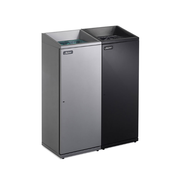Janibell T330, afvalbak, 76 liter, zwart, VB 002478 - 1