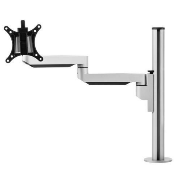 Filex, Galaxy enkel monitorarm lang, zilver - 1