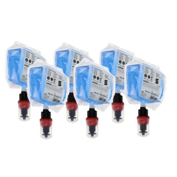 Satino | Vloeibare Zeep | 500ml | Aqua | SF2 | 333376 (6 stuks) - 0