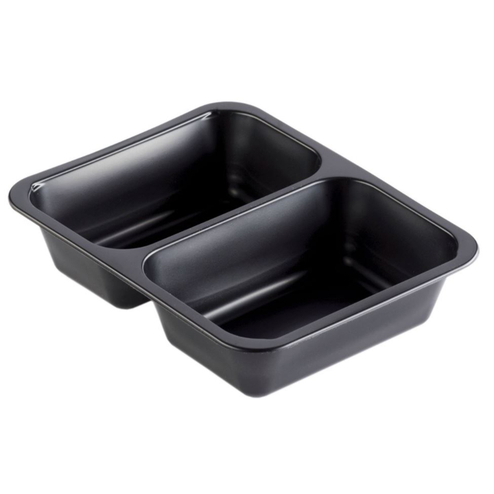 Duni Cater Line Tray, pp menuschaal, 227x178x50 mm, 2-vaks, 160064 (216 stuks) - 0