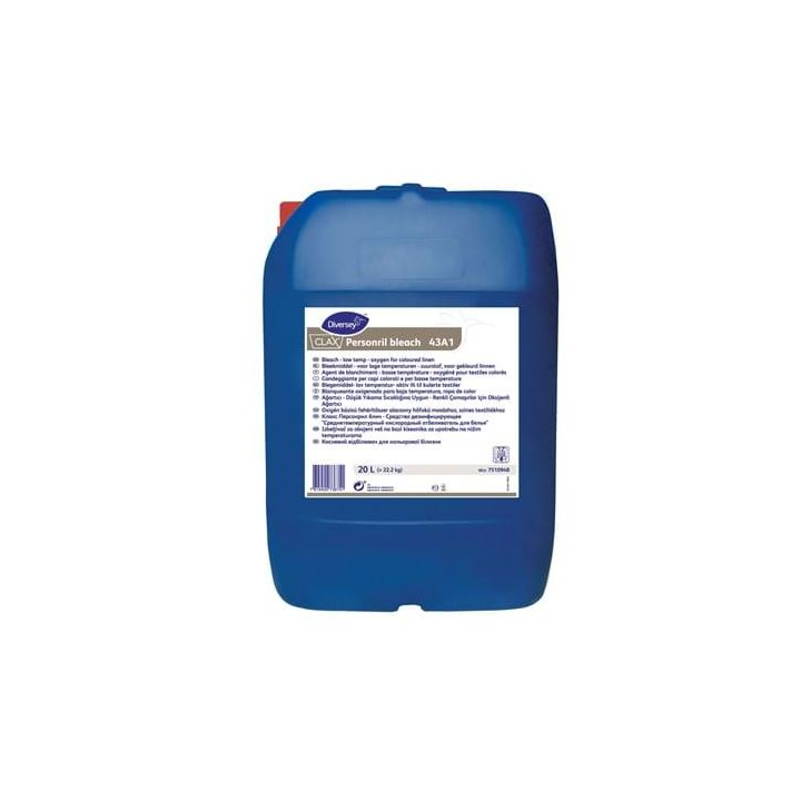 Diversey Clax Personril Bleach 43A1, bleekmiddel, 20 liter (1 stuk) | OP=OP AANBIEDING - 0