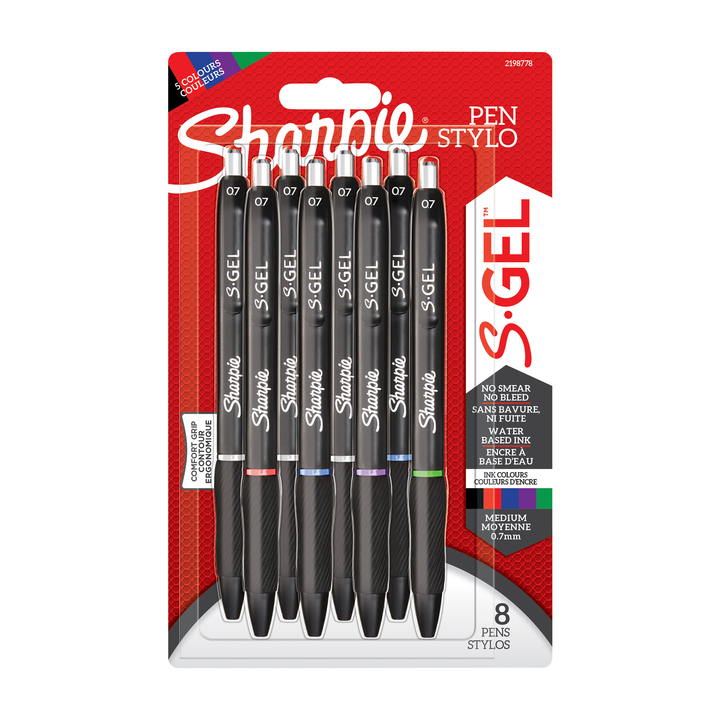 Gelschrijver sharpie s-gel m 8st assorti(2198778) - 0
