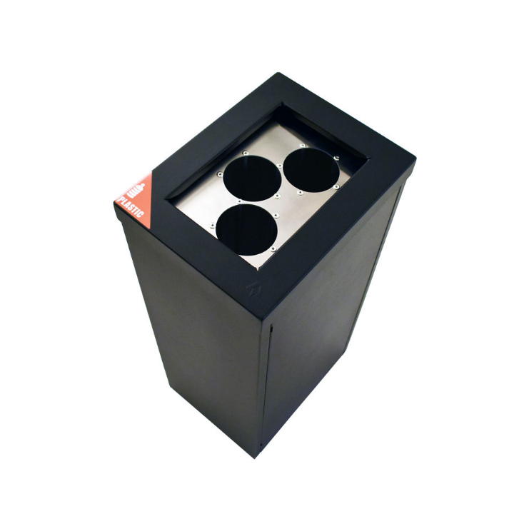 Recycloflex, afvalbak, 60 liter, zwart, VB 191437 - 3