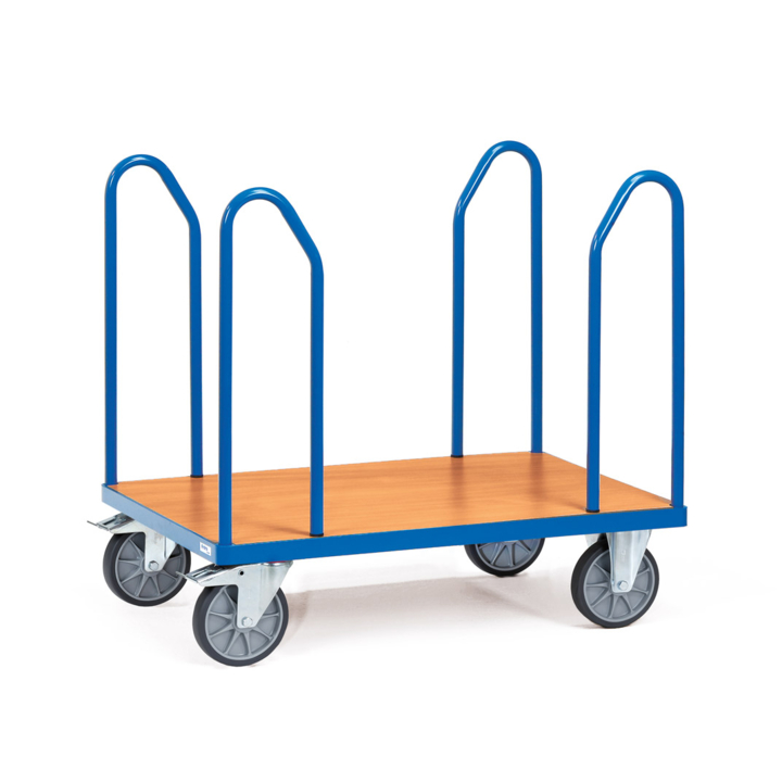 Platformwagen met 4 beugels, 1200x800mm Draagverm. 600kg - 0