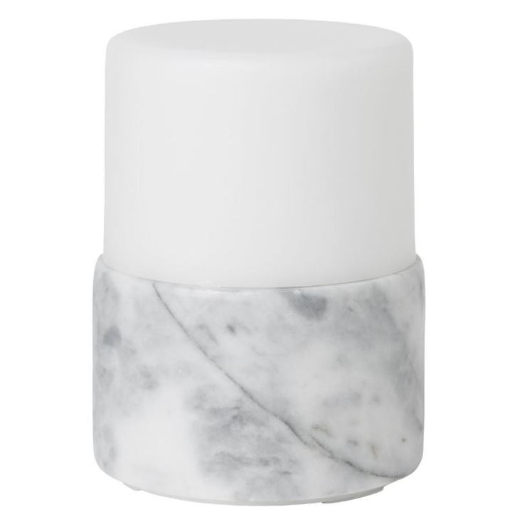Duni | LED Lamphouder | 105x75mm | Bright Marble Granite Grey | 183181 (4 stuks) - 0