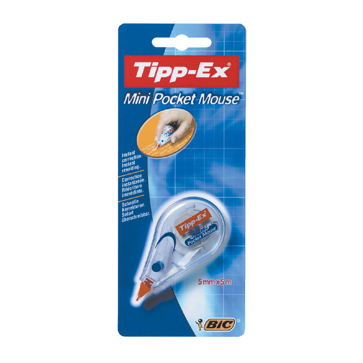 Correctietape tipp-ex pocket mini mouse 4mm - 0