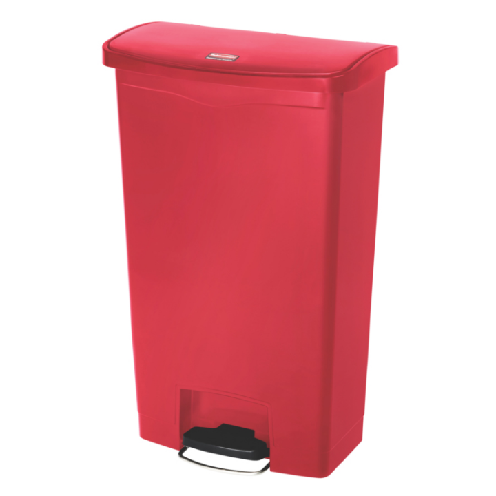 Rubbermaid, Slim Jim pedaalemmer, 68 liter, rood, VB 224122 - 0