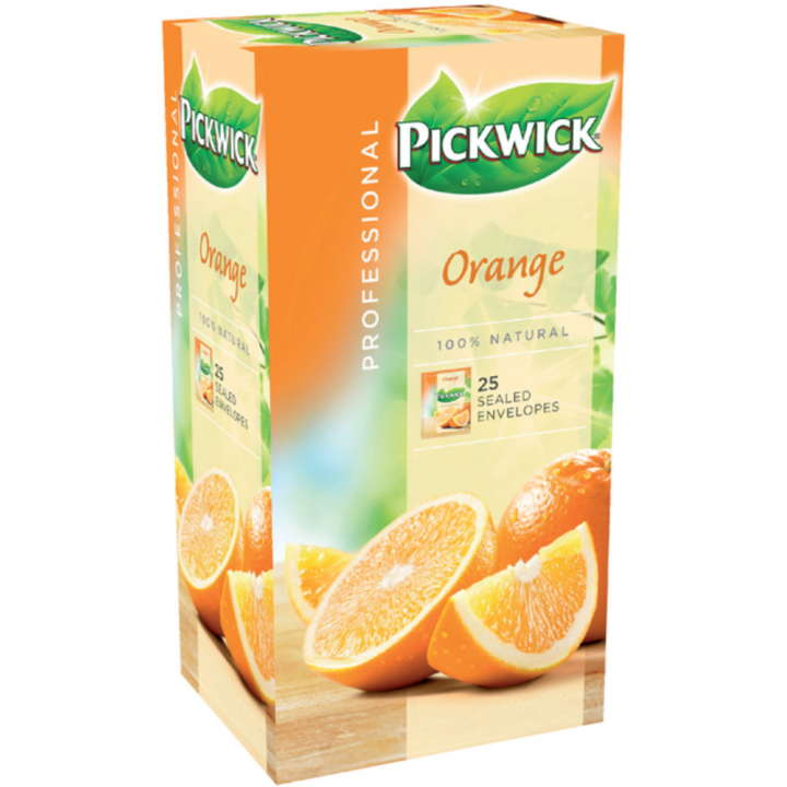 Pickwick Professional, thee, 1.5 gram, sinaasappel, 4029249 (25 stuks) - 2
