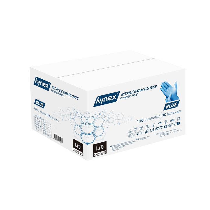 Hynex | Nitril Handschoen | Maat L | Blauw | Ongepoederd | 30004105 (100 stuks) - 1