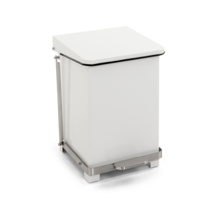 Industriële pedaalemmer, HACCP, 27 liter, wit, VB 058099 - 0