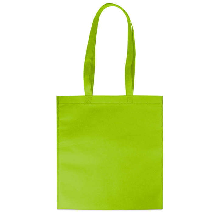 Draagtas, non-woven, 38x42cm, lange lus, groen (200 stuks) - 0