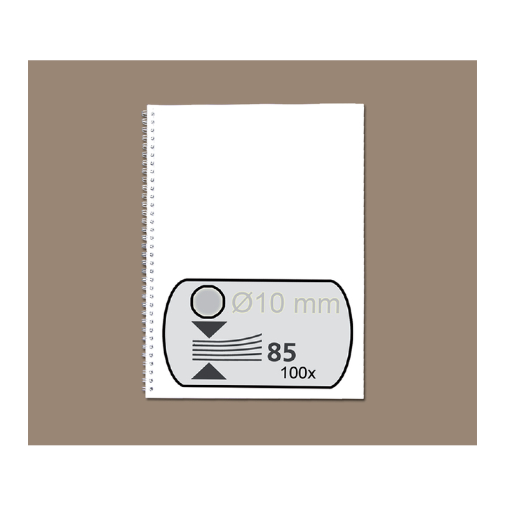 Draadrug fellowes 10mm 34r zilver(5327901) - 0