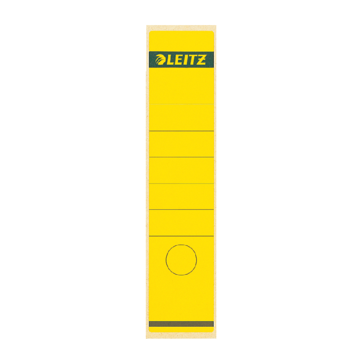 Rugetiket leitz 1640 58x290mm geel - 0